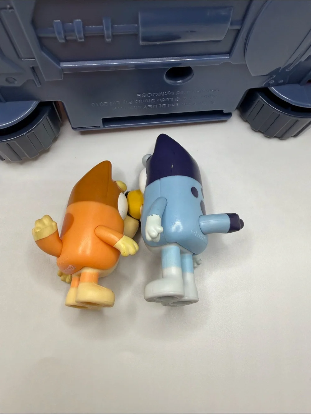 Disney Bluey fire truck playset toy with bingo bluey figure